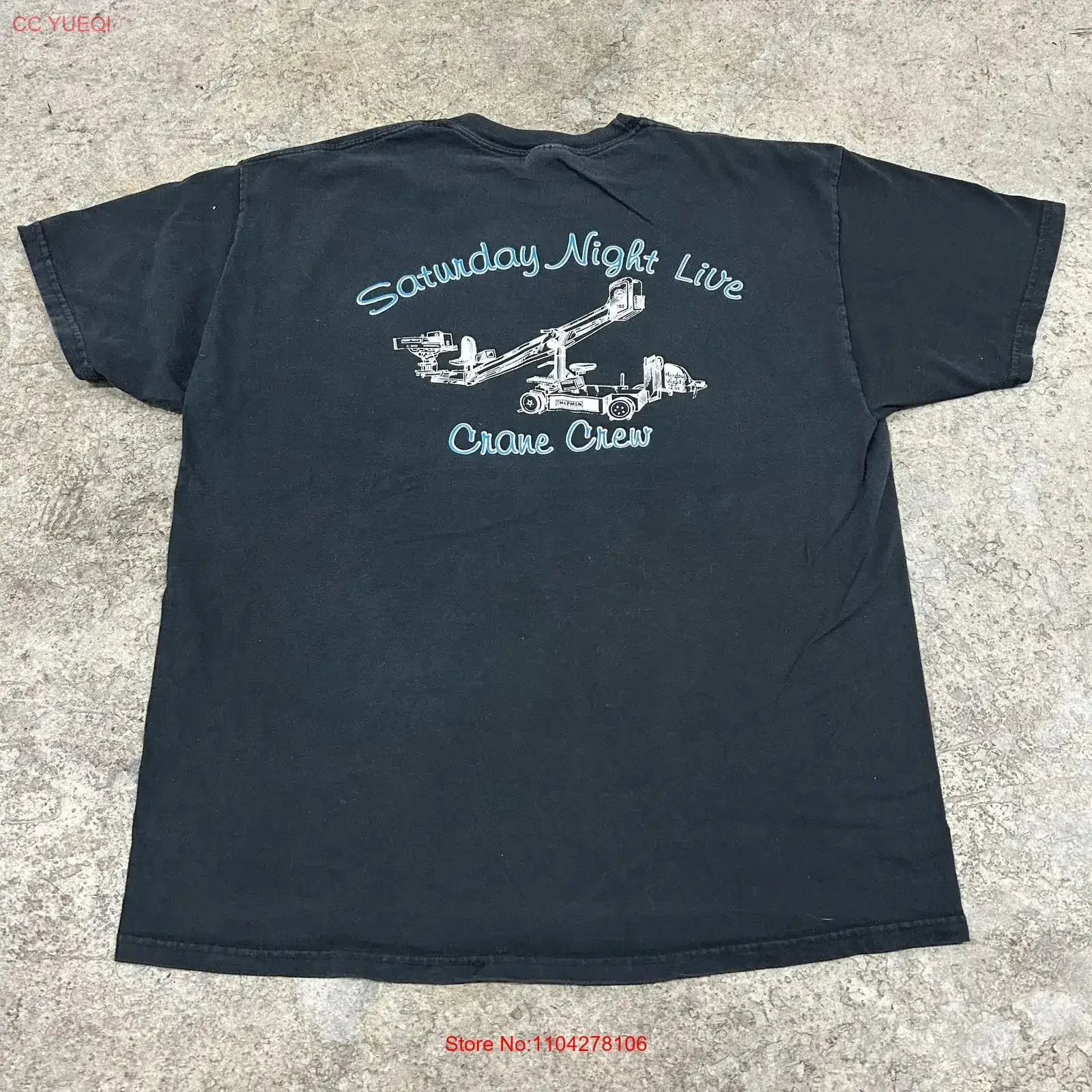 Vintage Saturday Night Live T Shirt Mens XL Black Crane Crew TV Promo Rare vintage Washed Slightly Versatile