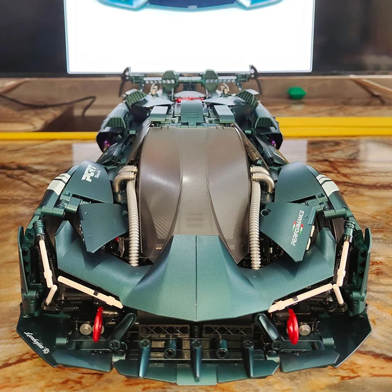 3466PCS Tecnico 1:8 Lambor Terzo Millennio Building Blocks Velocità Meccanica Modello di Veicolo Da Corsa Mattoni Giocattoli Per Il Capretto MOC