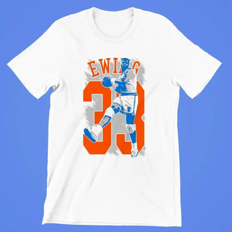 Patrick Ewing Basketball T Shirt White All Sizes S 5Xl