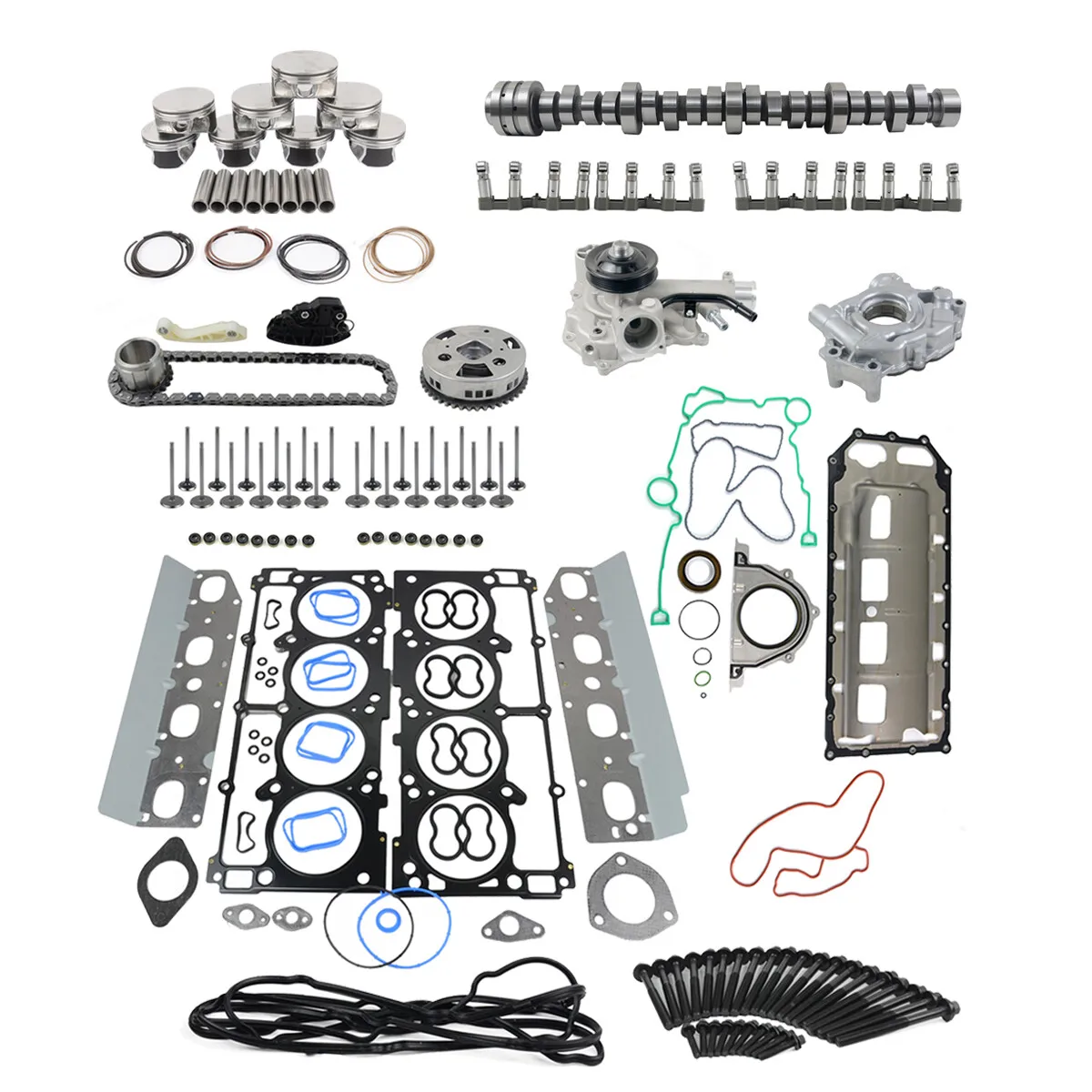 

AP01 Lifters Kit & Engine Pistons Set for 5.7L Hemi Dodge Ram 1500 Chrysler VIN "T" 05038785AD, 53021726AE; 53021726BC; 68060714AA, 05038684AA; 05038785AA; 53021726AD; 05038785AC, 53021726BB; 05038785AB; 53021726AF; 5038785AD