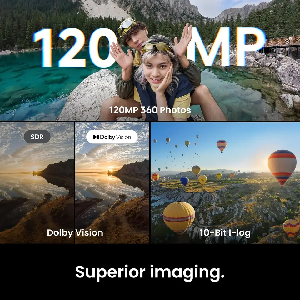 كاميرا أكشن Insta360 X6 8K 360 مستشعر 1 بوصة تثبيت FlowState تحرير تلقائي AI مقاومة للماء كاميرا رياضية - 2