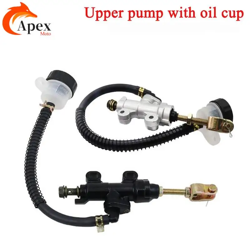 Universal Motorcycle One-line Pump Rear Brake Pump Foot Hydraulic Master Oil Cylinder Refit