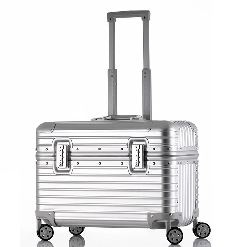 Aluminum Magnesium Alloy SLR Storage Boarding Makeup Photography Equipment Trolley Case