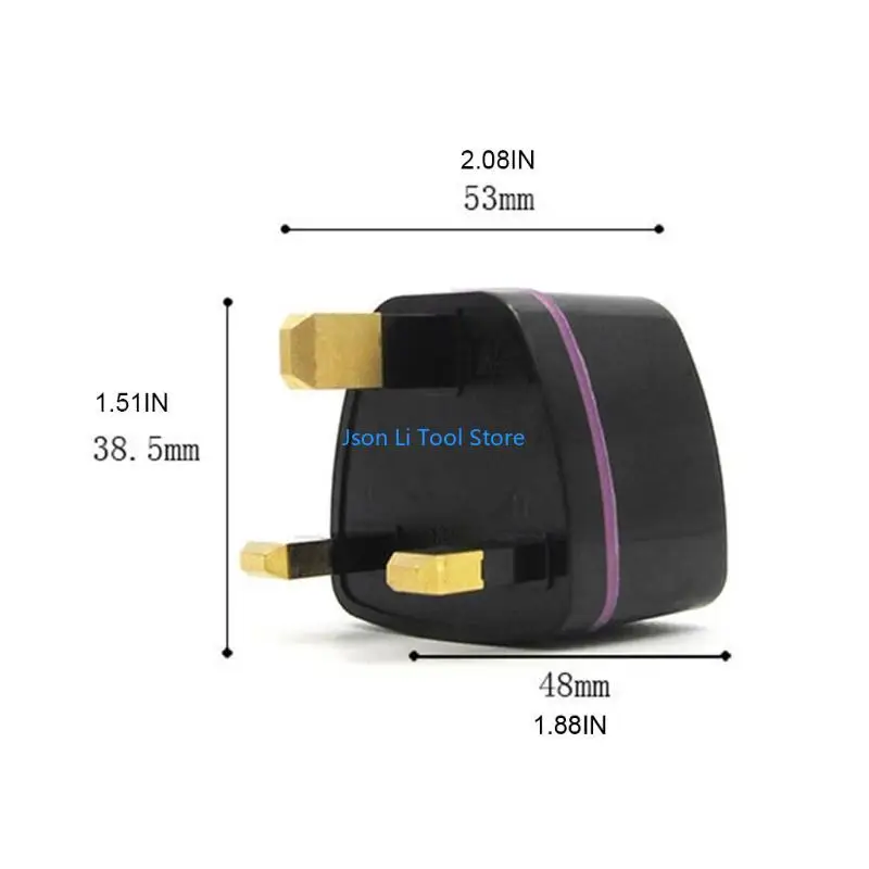 Y08D UK Power Plug Adapter British Conversion Close UK Adapter Adapter Outlets Electrical Outlets 3-PRONG SOCKET