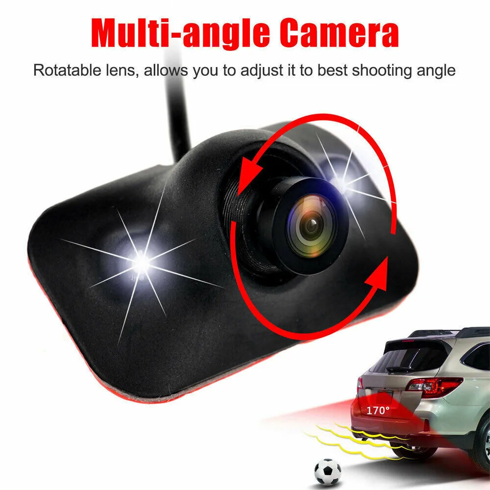 

HD 170° CCD Car Front View Side View Blind Spot Camera Waterproof Night Vision