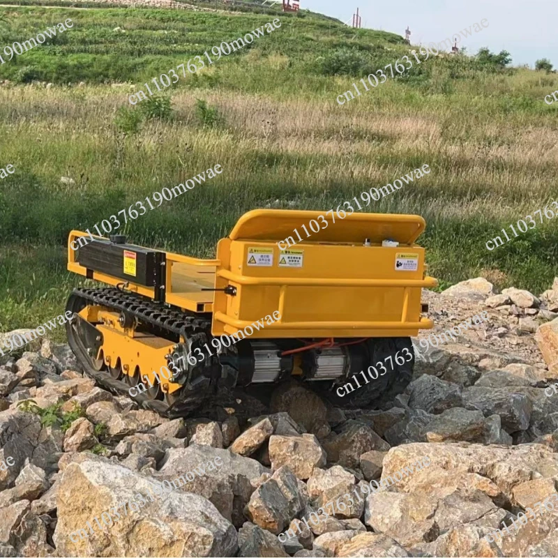Small crawler agricultural operation vehicle all-terrain remote control agricultural crawler chassis