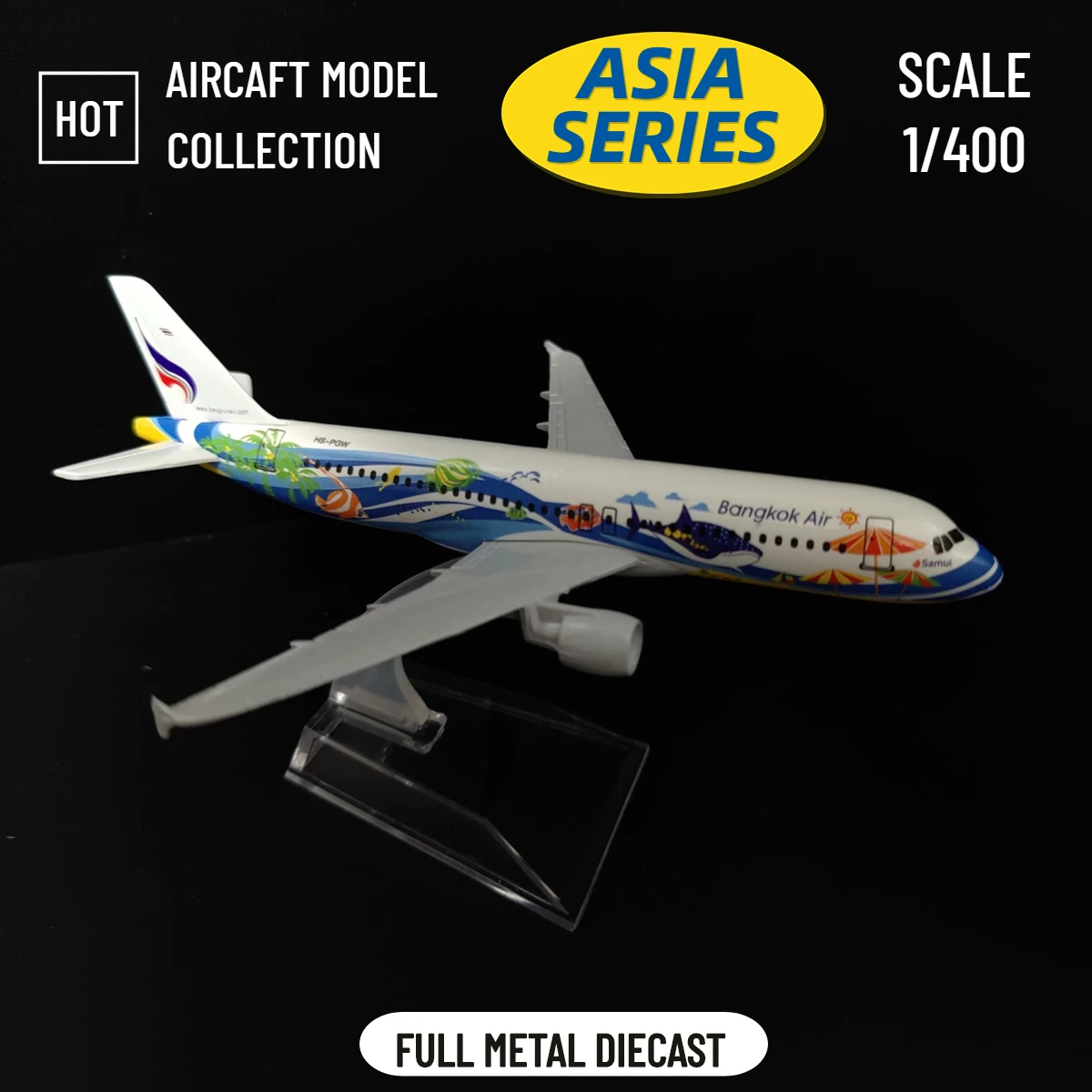 Scale 1:400 Metal Airplane Replica 15cm Thai Singapore Malaysia Asia Airlines Boeing Airbus Model Diecast Aircraft Miniature