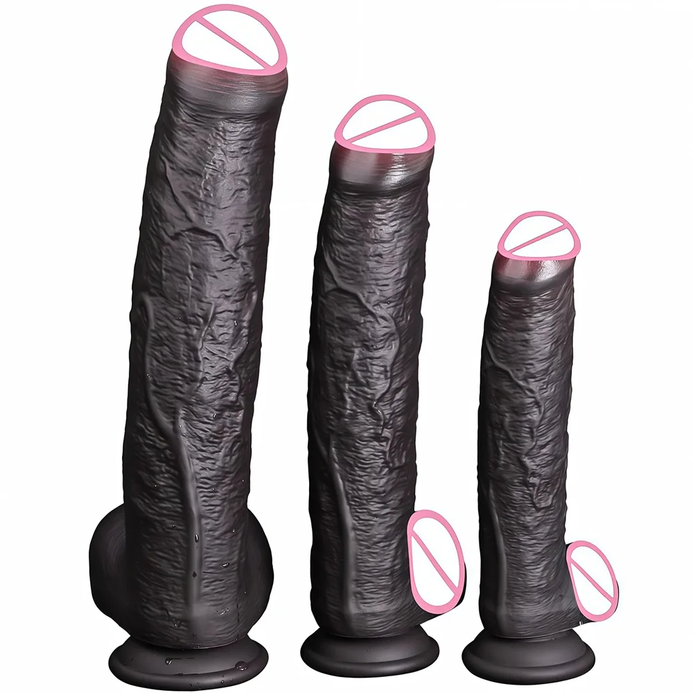 SCRealistic Long Dildo Black Anal Plug Zabawki Erotyczne Big Penis Butt Plug Long Dick Sex Toys For Women Men Phallus Anal Dilat view 2
