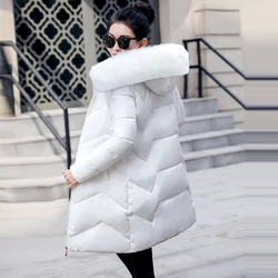 Autumn Womens Parka Casual Outwear Winter Hooded Coat 2024 Winter Jacket Women Fur Coat Women's Winter Jackets Warm Female Coat