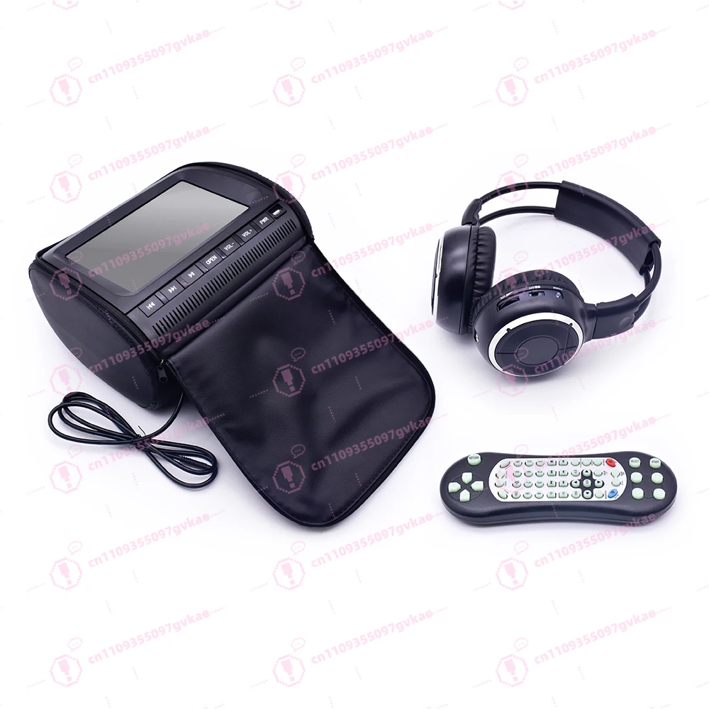 9 Inch Car Headrest Video Players Touch Screen Headrest Mon Itor Support 1080P Video USB/SD FM IR Transmitter DVD Region Free