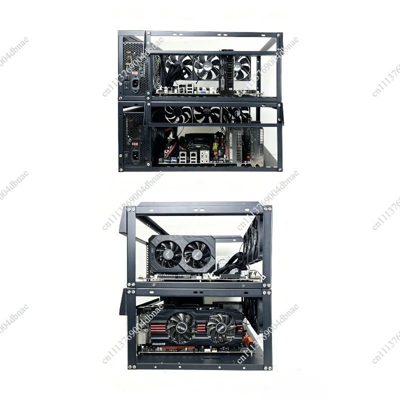 For Stackable open chassis X79 X99 dual-channel EATX motherboard 6-card bracket vertical and horizontal 3090 graphics card rack