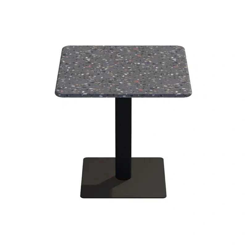 Ins Nordic creative Internet celebrity leisure negotiation terrazzo dining table, outdoor square coffee table