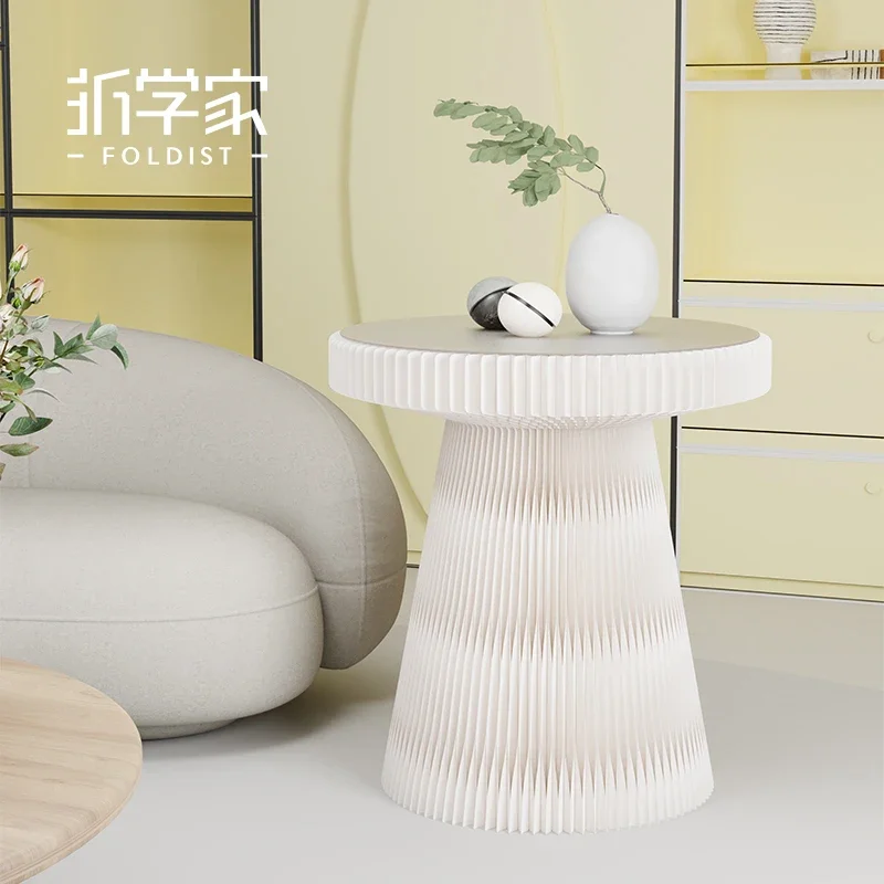 Folding Scholar Exhibition Display Stand, Paper Folding table, Island Display Rack, Creative Assembly Platform shelf decor