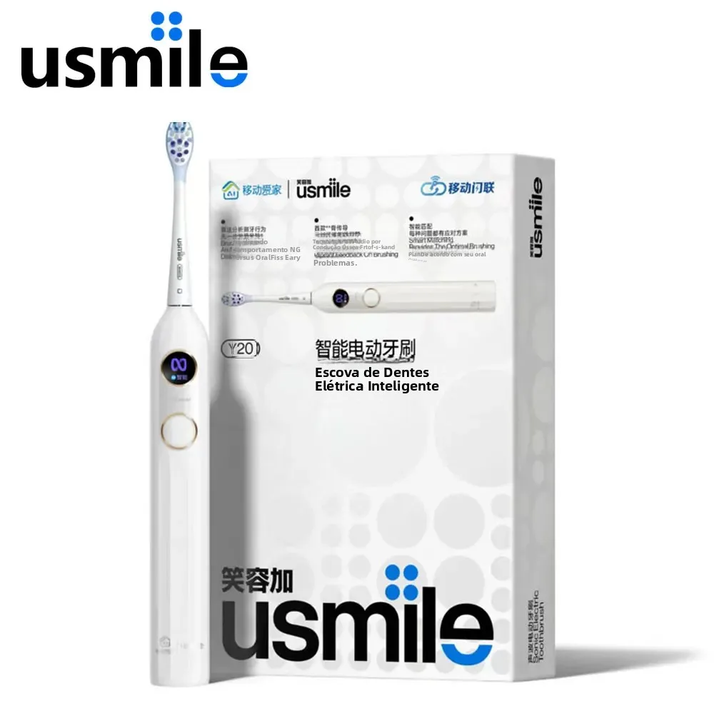 usmile-y20-smart-electric-toothbrush-ai-display-screen-multiple-cleaning-modes-ipx8-waterproof-with-replaceable-heads-for-adult