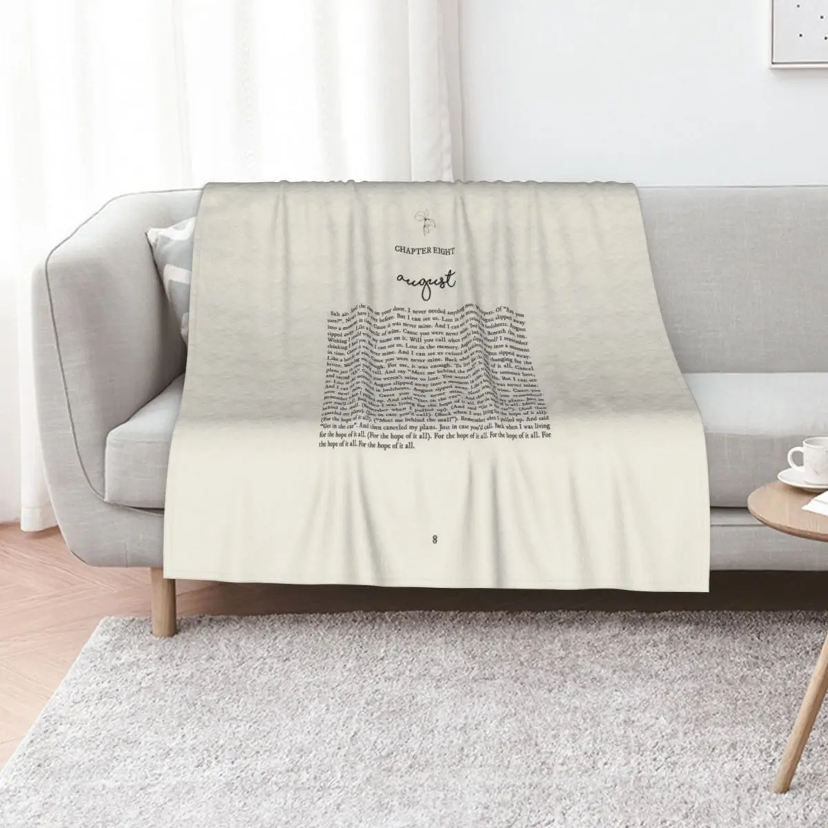 August Lyrics Throw Blanket Travel Hairys heavy to sleep wednesday Flannel Fabric Thermals For Travel Blankets