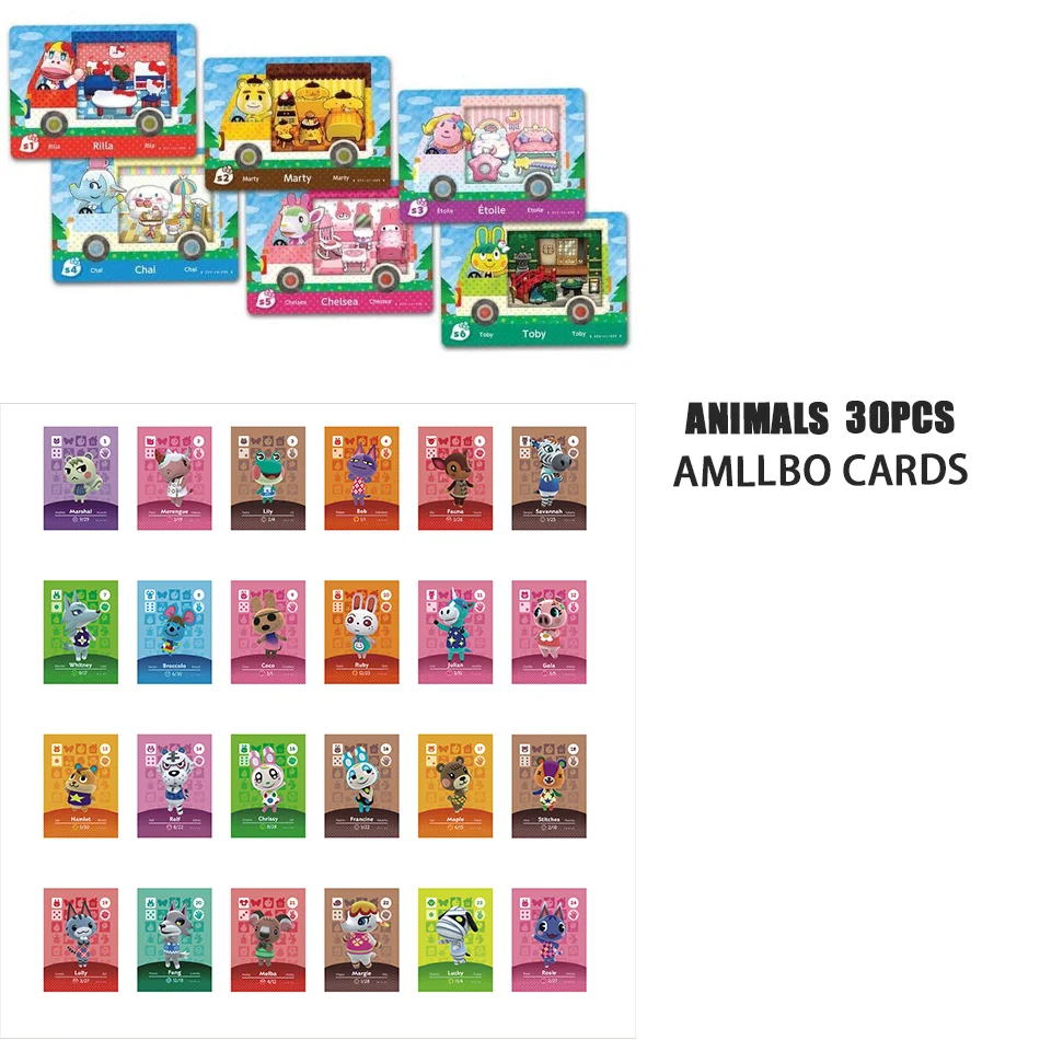 Amiibo Card Game Animal Crossing: New Horizons Anime Cartoon Figure Kawaii roles NS Switch 3DS Set Collect Mini NFC Cards gifts