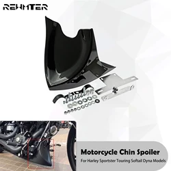 Motorcycle Front Lower Chin Spoiler Air Dam Fairing Cover For Harley Touring FLHT FLHX 1996-2017 Softail Breakout Dyna 2004-2017