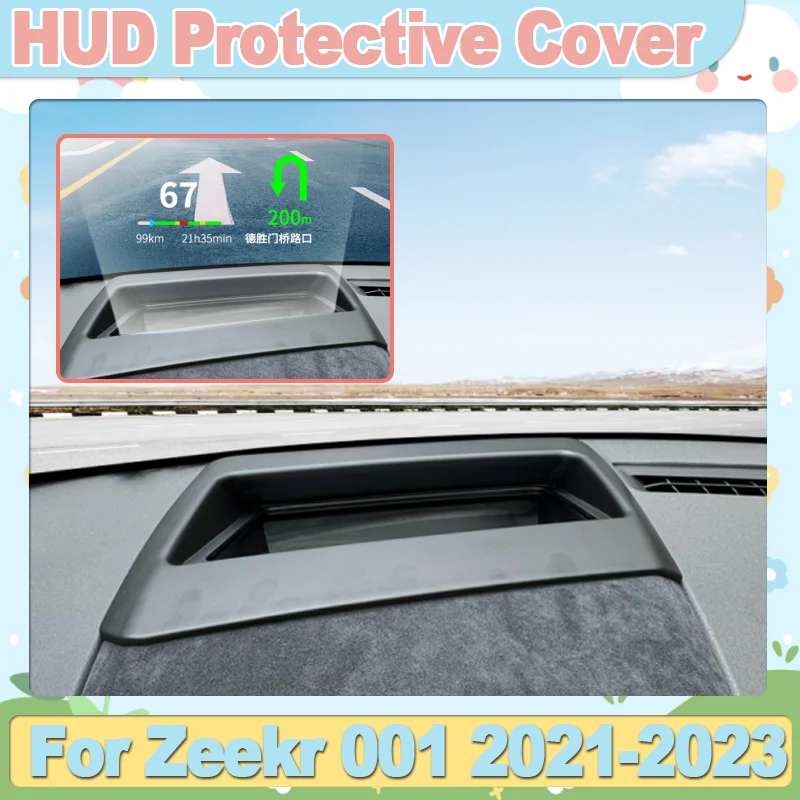 

For Zeekr 001 Accessories 2021 2022 2023 1PC Car Hud Head Up Display Protective Cover Protective Cover Interior Auto Accessories