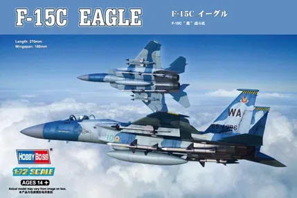 Hobbyboss 80270 1/72 escala US avión F-15C Eagle Fighter bombardero modelo juguete coleccionable conjunto de plástico modelo de construcción Kit