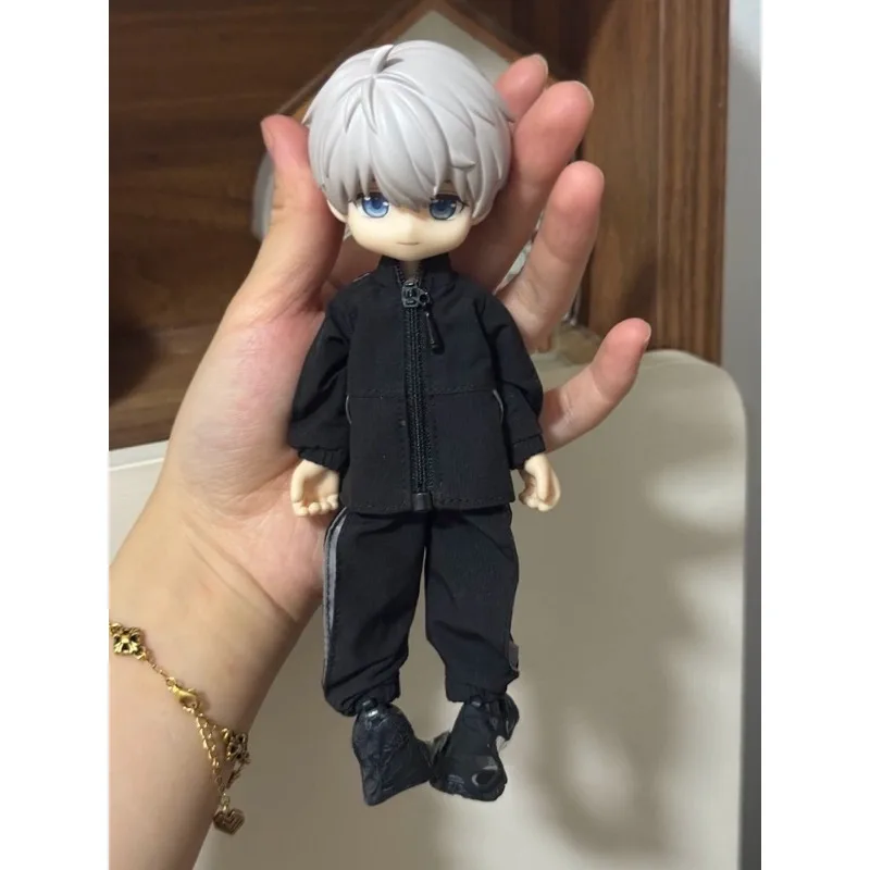 【Nur Kleidung】 Mode-Set im Maßstab 1:12 mit farblich abgesetzter Jacke und lockerer, lässiger Sporthose für 6-Zoll-BJD Asi3.0 Actionfigur-Körper – Detail 1