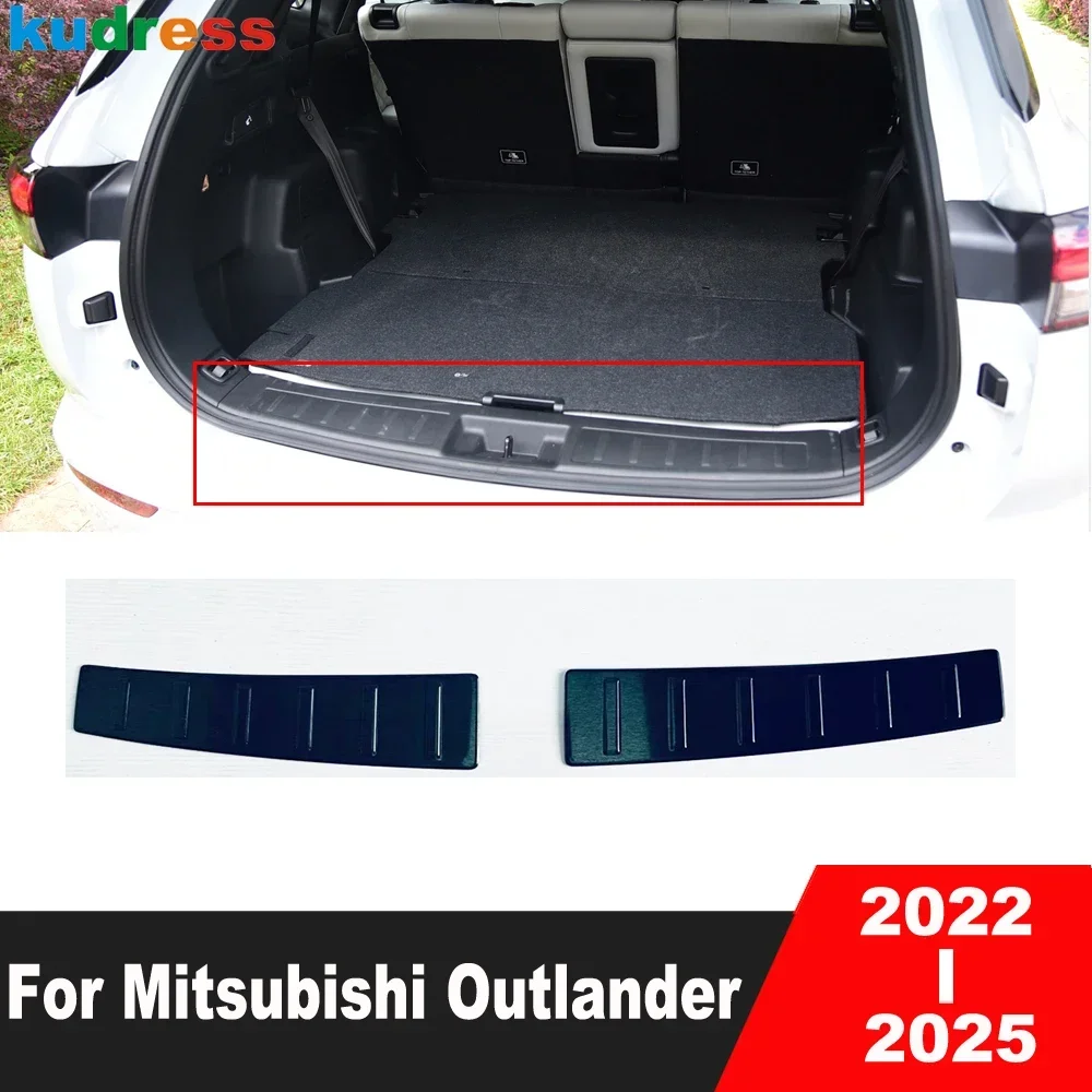 

Rear Trunk Bumper Cover Trim For Mitsubishi Outlander 2022 2023 2024 2025 Steel Car Tailgate Door Sill Plate Guard Accessories
