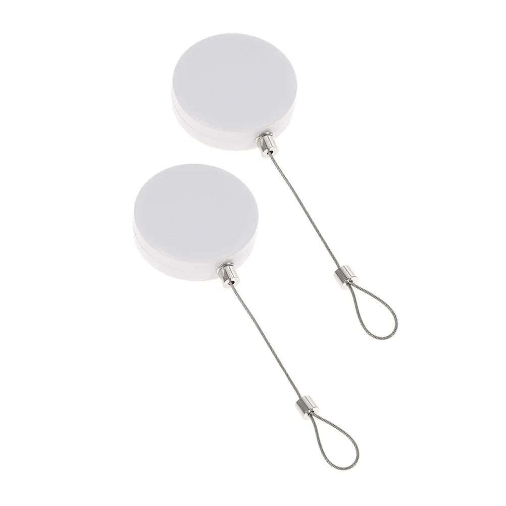 2Pcs Retractable Security Cable Lock Anti Theft Device Steel Wire Rope Adjustable Length Automatic Retraction Electronic Product