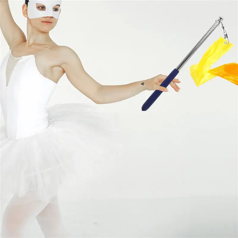 Gymnastics Ribbon Dancer Wand for Kids Dancing Ribbon Streamers for Artistic Dancing Circus Carnival Shows Stick Twirling