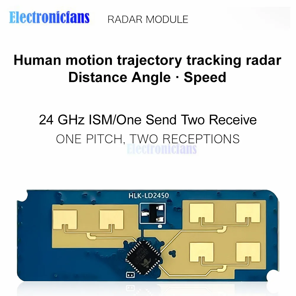 Radar Sensor Module HLK-LD2450 Human Presence Motion Radar Sensor Module Non Contact Monitoring Detector Sensor