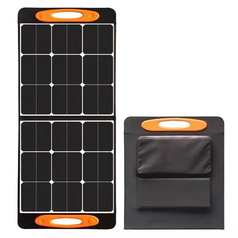 

SolarSaga 100W Cell Charger with USB Outputs Portable Foldable Panel for 240/300/500/1000/1500w Power Station Phone