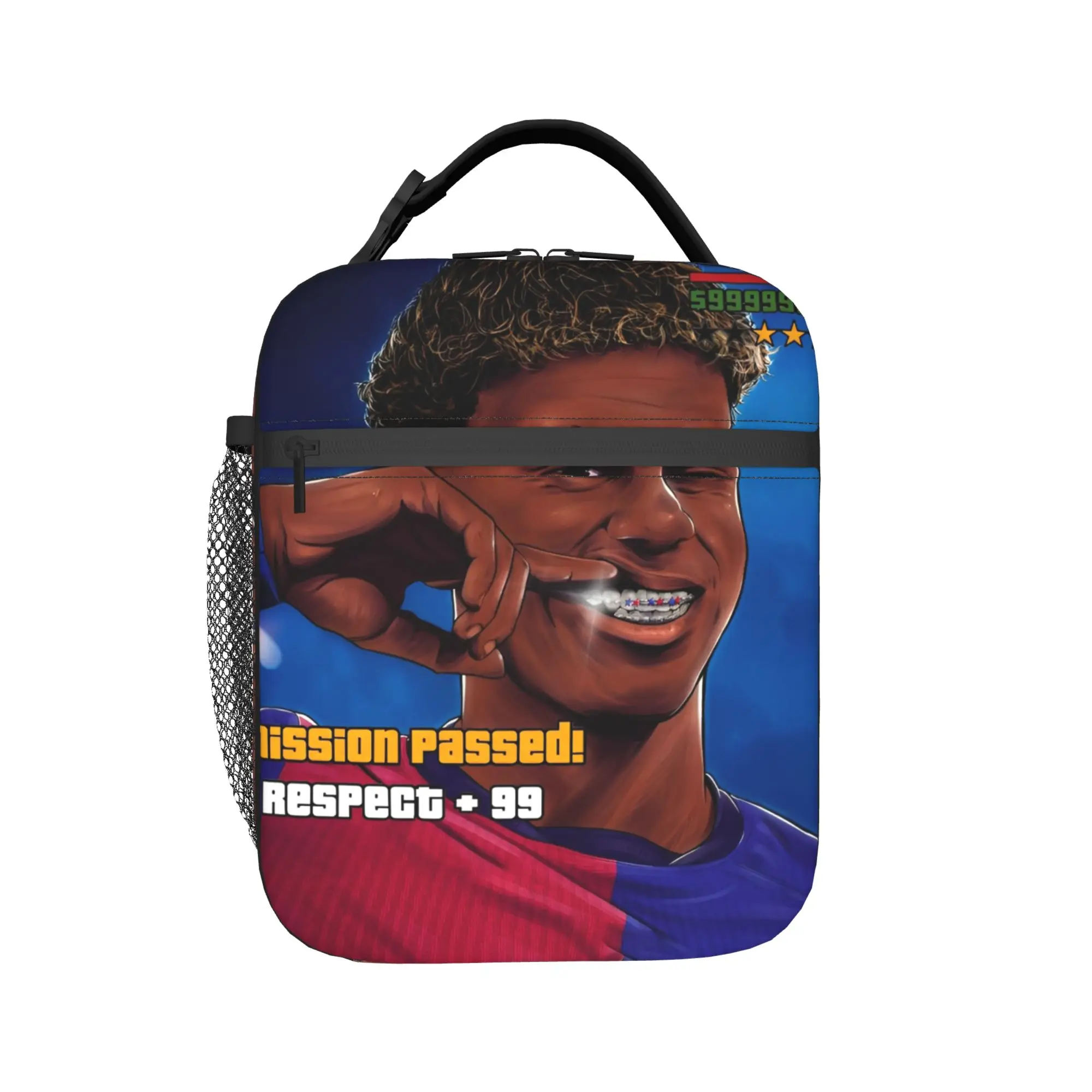 L-Lamines Football Sports Y-Yamals Thermal Insulated Lunch Bag for School Portable Food Bags Men Women Thermal Cooler Lunch Box