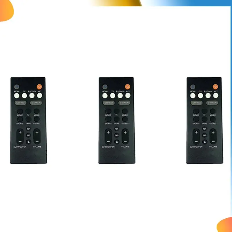 B48A 3X التحكم عن بعد ABS المتكلم استبدال جهاز التحكم عن بعد لياماها YAS-209 YAS-109 المتكلم