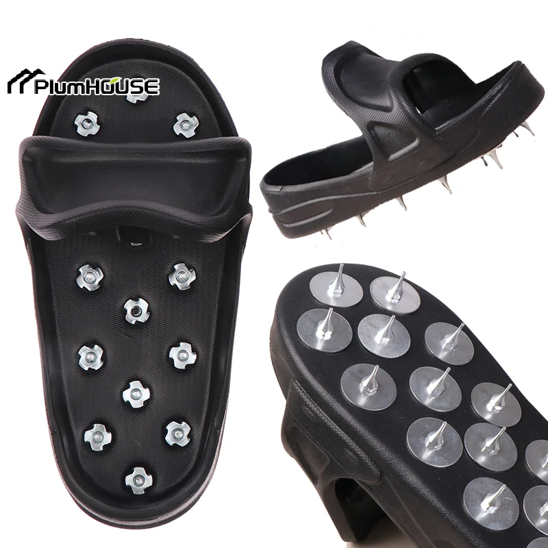 

EVA Material Spike Shoes for Epoxy Floor Finish, Large US Size, Perfect for Self-Leveling Cement Paint