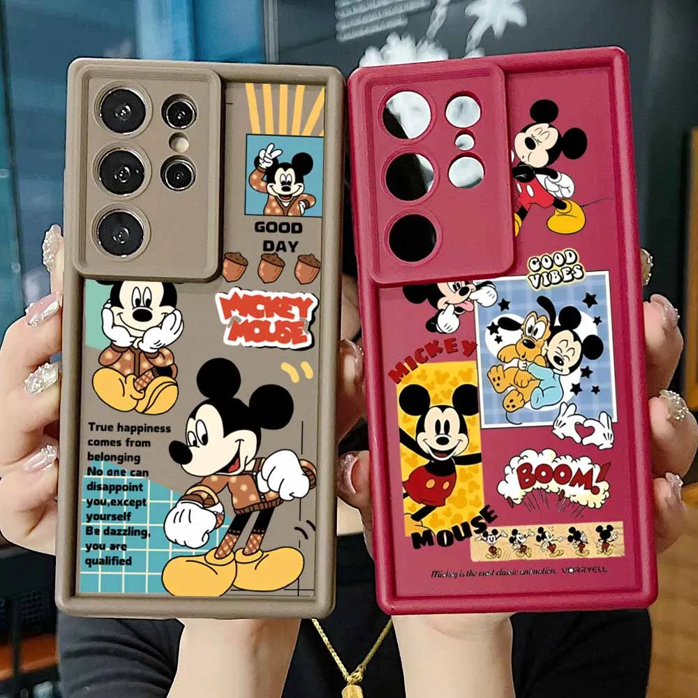 เคสโทรศัพท์ลายมิกกี้เมาส์เท่ๆ จากดิสนีย์ สำหรับ Apple iPhone 17 17Air 16 16E 15 14 13 12 Mini 11 Pro Max ลายตาแมว