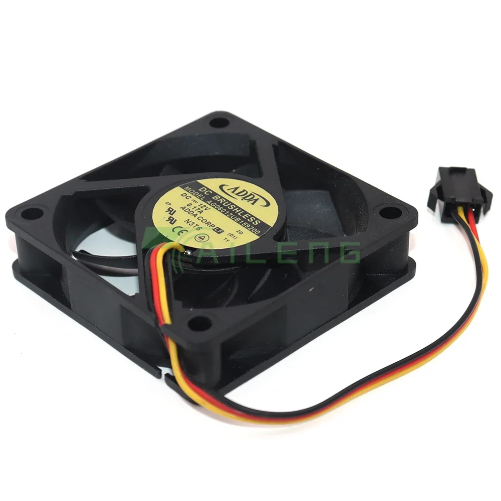 

for ADDA AG06012UB159200 DC 12V 0.17A 60x60x15mm 3-Wire Server Cooling Fan