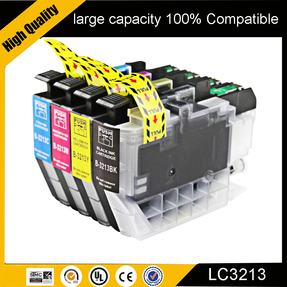 Compatible Ink Cartridges LC3213 for Brother LC 3213 DCP-J772DW DCP-J774DW MFC-J890DW MFC-J895DW Inkjet Printer