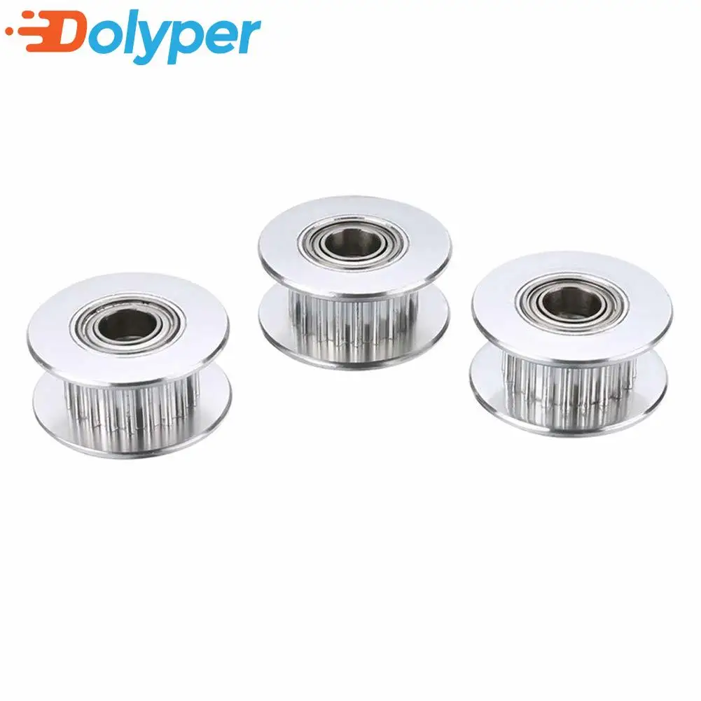 4/8 Stück GT2 Umlenkrolle 16 Zähne 20 Zähne mit 3 mm oder 5 mm Bohrung mit Lagern für 3D-Druckerteile Zahnriemen 6 mm 10 mm – Detail 6