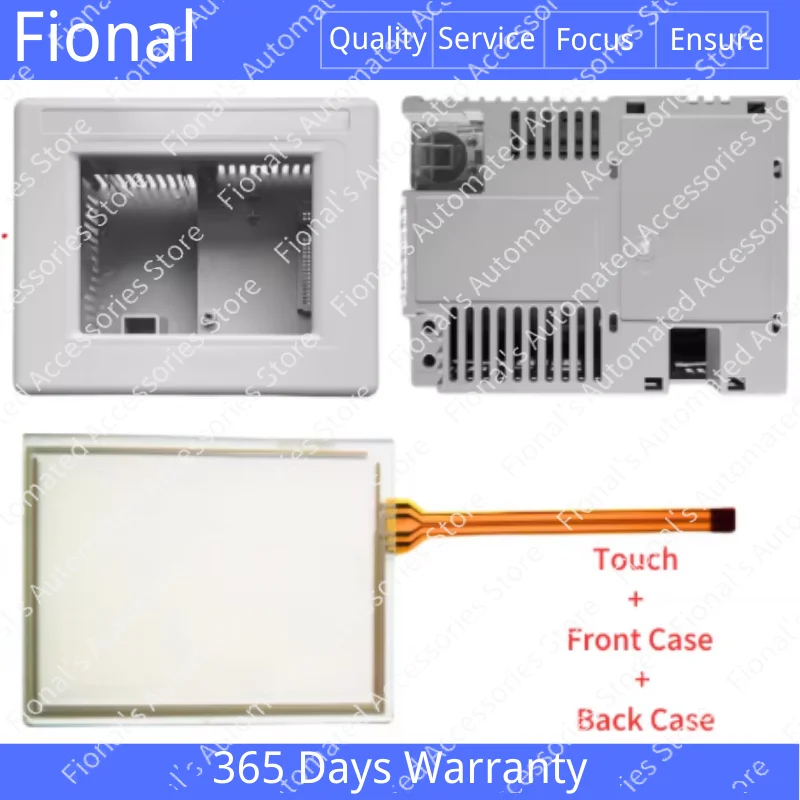 Hot For PanelView Plus 600 2711PC-T6C20D Front Back Plastic Case Housing 2711PC-T6M20D With Touch Screen Digitizer Glass Panel