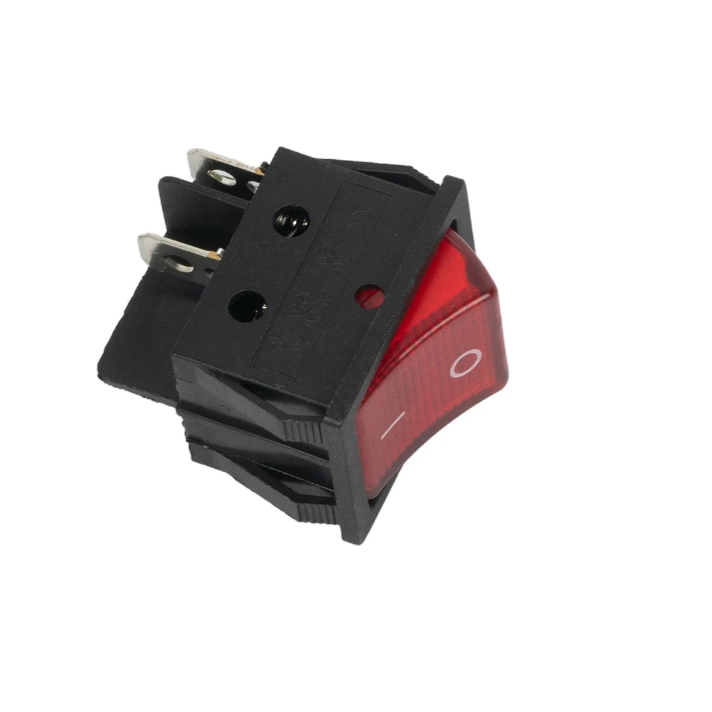 Double Card Machine Rocker Switch Parts Current KCD4 Kit ON OFF RED 4 Pins Illuminated Replacement Waterproof Cap