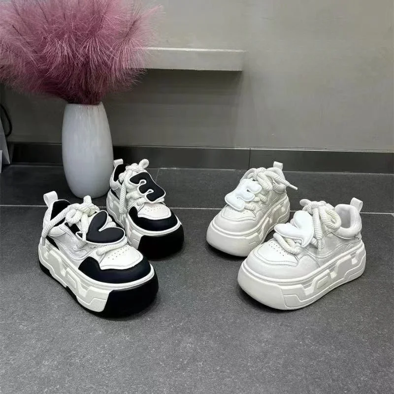 2023 New Chunky Sneakers Women Comfortable Shoes Luxury Casual Sneakers Athletic Shoes Female White Shoes Sneaker