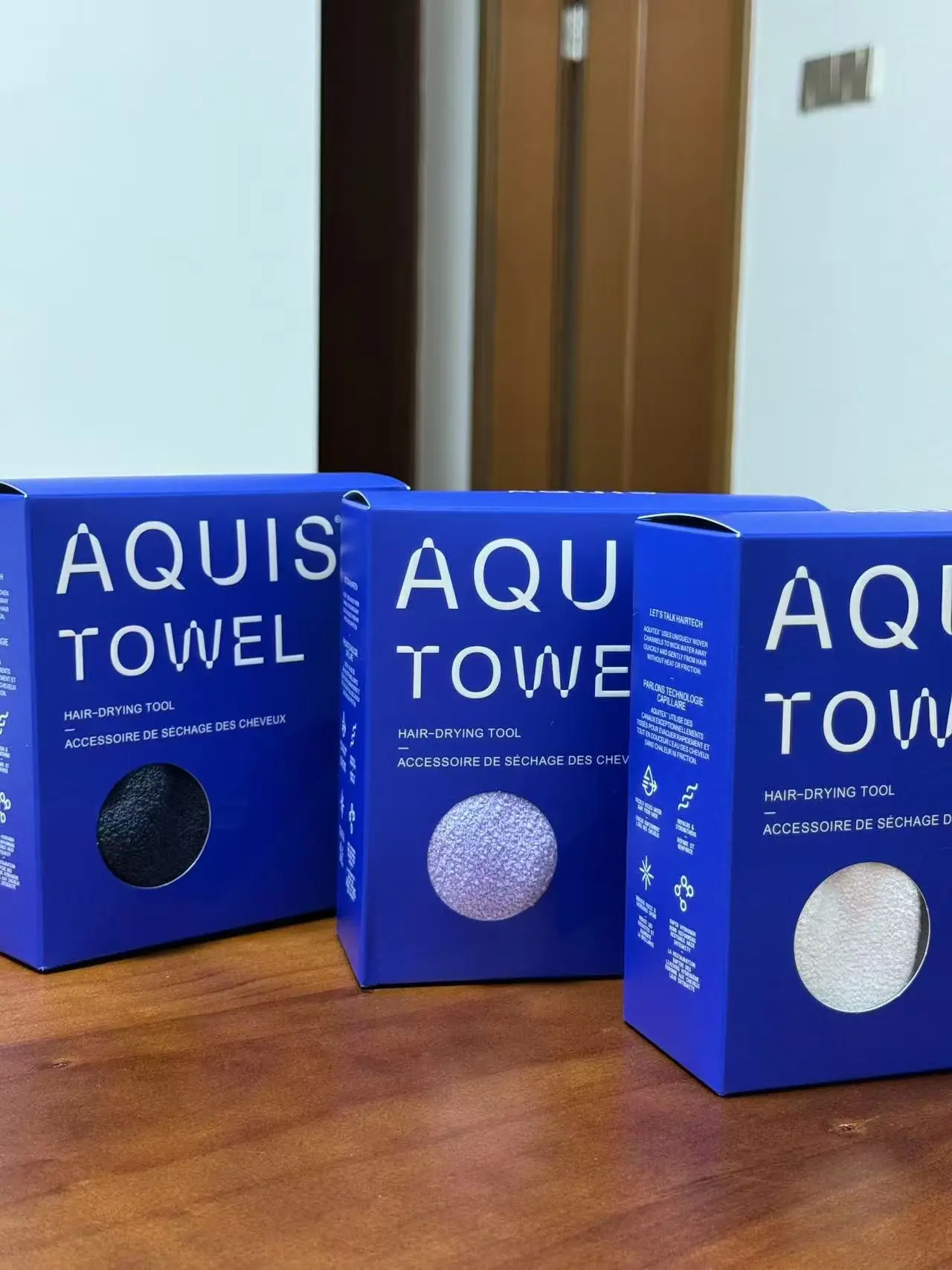Aquis Charcoal Quick Dry Hair Towel - Absorbing Hair Drying Tool for Fast Drying New Hair Towel