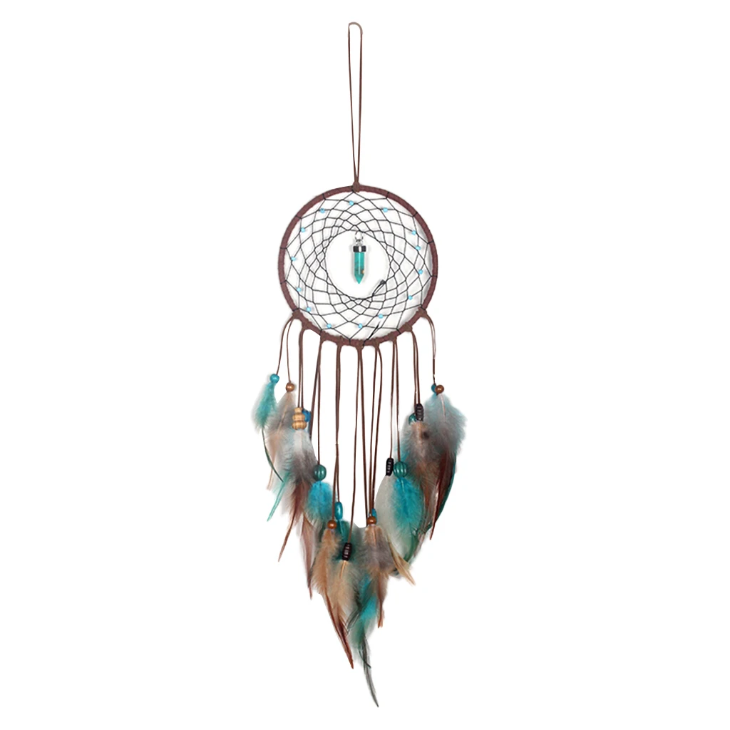 Tassel Dream Catcher Multi Colors Feather Round Dreamcatcher Wall Art Decors