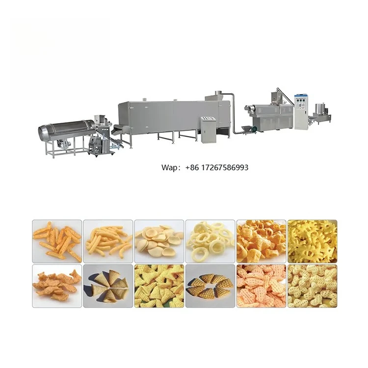 High Quality Multifunction Wheat Corn Flour Puffed Production Line Cheese Snack Food Extruder Making Processing Machine for Sale