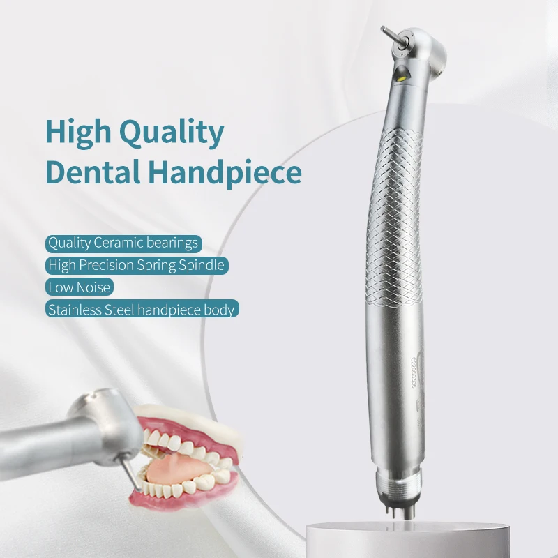 Dental Handpiece Quality LED High Speed Hand Piece Dental Equipment For Dentistry Tool Push Button 3 Water Spray