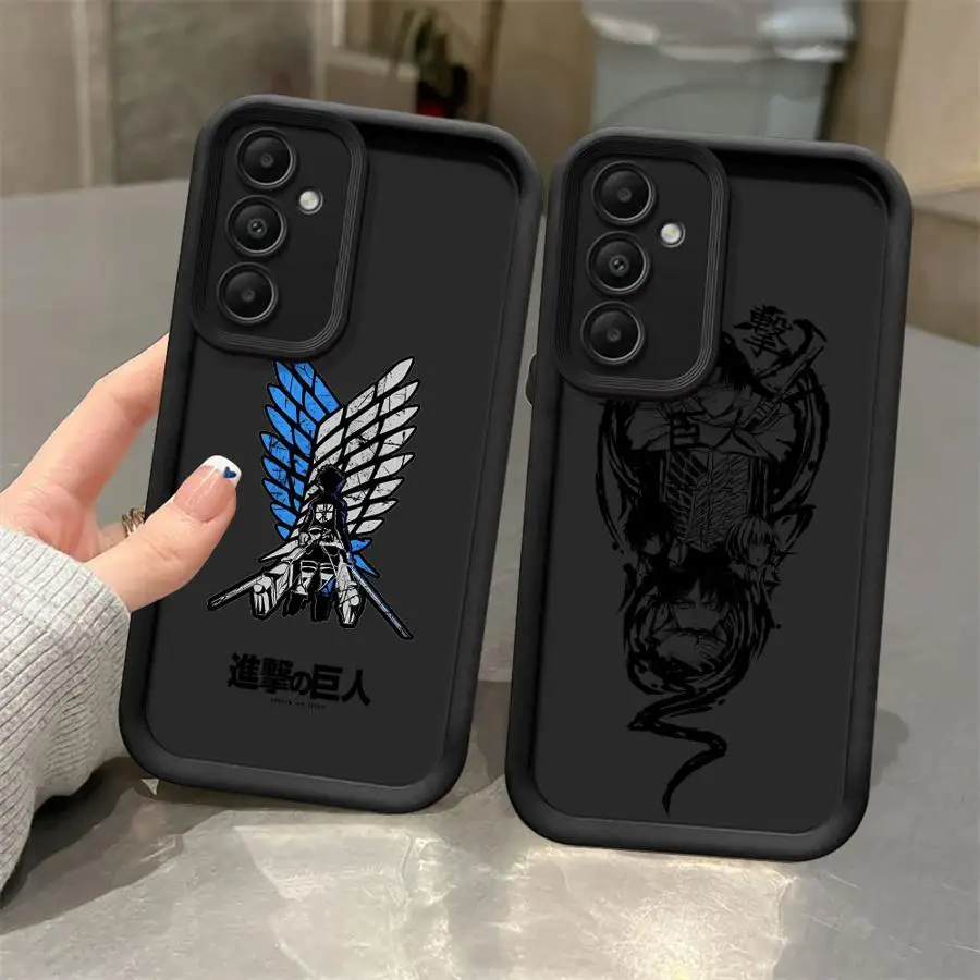 Attack On-T-Titan Phone Case for Samsung Galaxy A15 A25 A35 A55 A51 A71 A72 A52 A73 A52s A54 A53 5G Silicone funda case