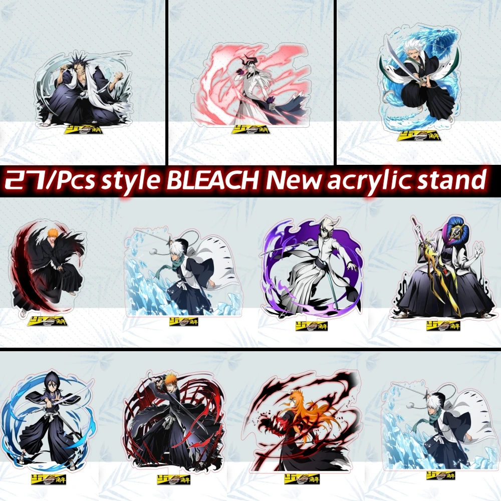 

New Style Cartoon Anime Bleach Figures Kurosaki ichigo Urahara Kisuke Acrylic Stand Model Desk Ornaments Friend for Gift toy