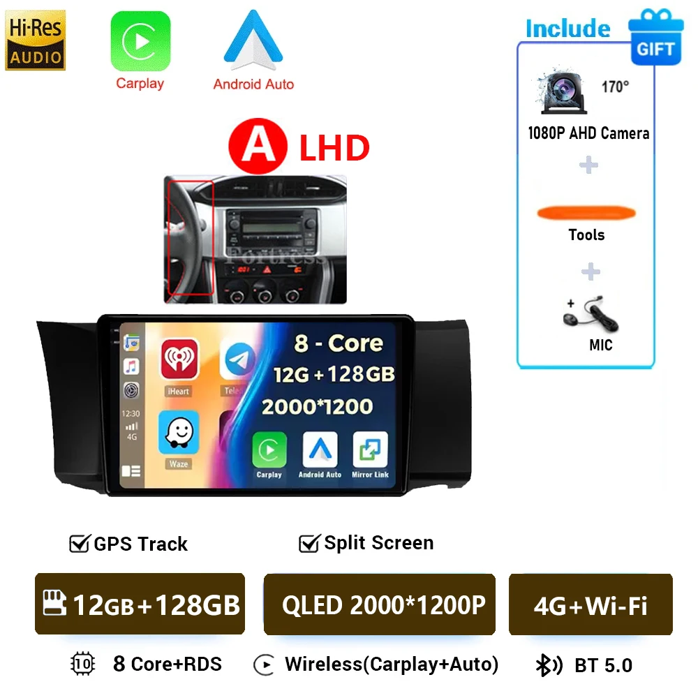 Android 16 Autoradio Voor Toyota GT86 GT 86 Subaru BRZ Scion FRS 2012 2013-2016 Multimedia Auto Stereo Video radio Carplay GPS