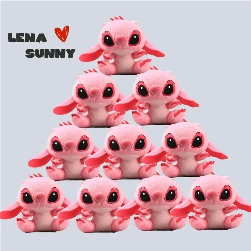 

Lot Cute Cartoon Lilo and Stitches Small Pendant Plush Toy, 10CM Kawaii Plush Keychain Kids Best Chirstmas Gift Toys