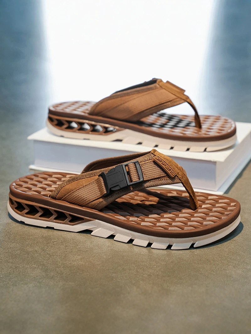 

Men's Summer 2026 New Style Anti-Slip Wear-Resistant Soft Bottom Sandals Sports Beach Slippers Casual EVA Material Thick Heel