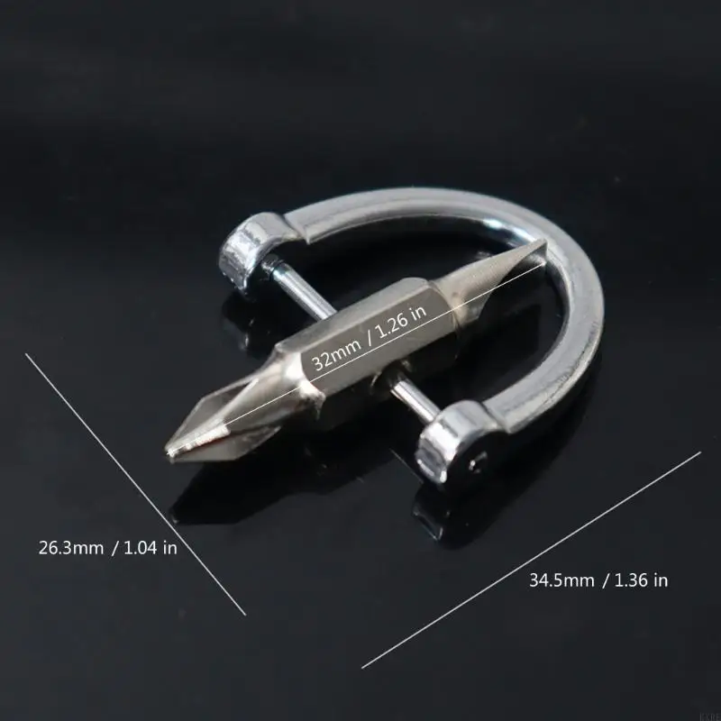 Chave fenda conveniente portátil Flathead Chave para a ferramenta manual Viagens casa precisam KXRE