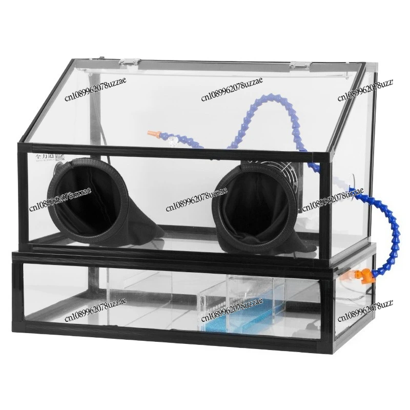 Dust Box Grinder, Engraved Transparent Acrylic Cover